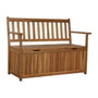 DKD Home Decor Banco de Acacia con Tapa Marrón Natural 120x60x87 cm