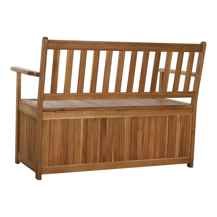 DKD Home Decor Banco de Acacia con Tapa Marrón Natural 120x60x87 cm