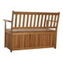 DKD Home Decor Banco de Acacia con Tapa Marrón Natural 120x60x87 cm