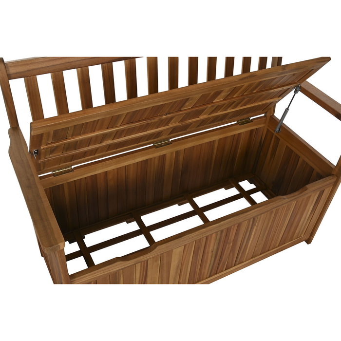 DKD Home Decor Banco de Acacia con Tapa Marrón Natural 120x60x87 cm