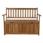 DKD Home Decor Banco de Acacia con Tapa Marrón Natural 120x60x87 cm