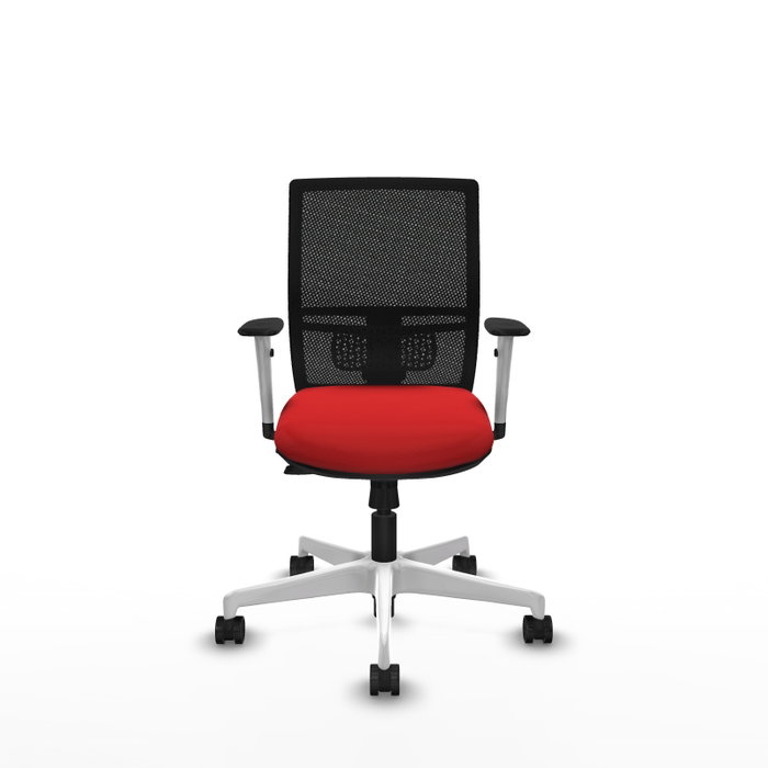 PIQUERAS Y CRESPO Silla de oficina Yunquera Rojo/Negro con mecanismo Sincro/Traslack PIQUERAS Y CRESPO Silla de oficina Yunquera Rojo/Negro con mecanismo Sincro/Traslack