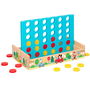 WOOMAX Juego Cuatro en Raya Madera Disney Tablero 25x15,5cm +3 años Piezas 37