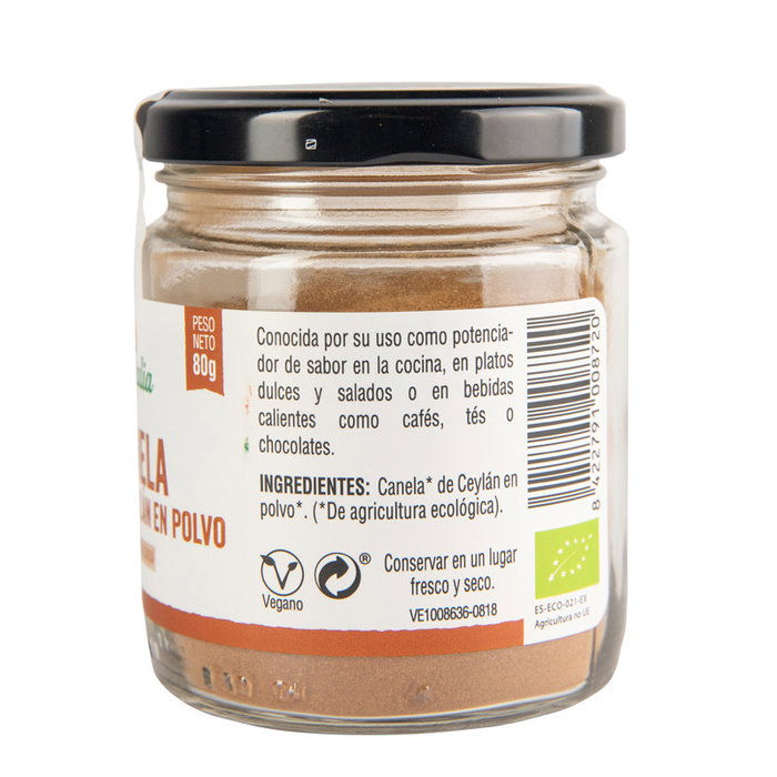 Vegetalia Canela de Ceylán Bio 80g Vegetalia Canela de Ceylán Bio 80g