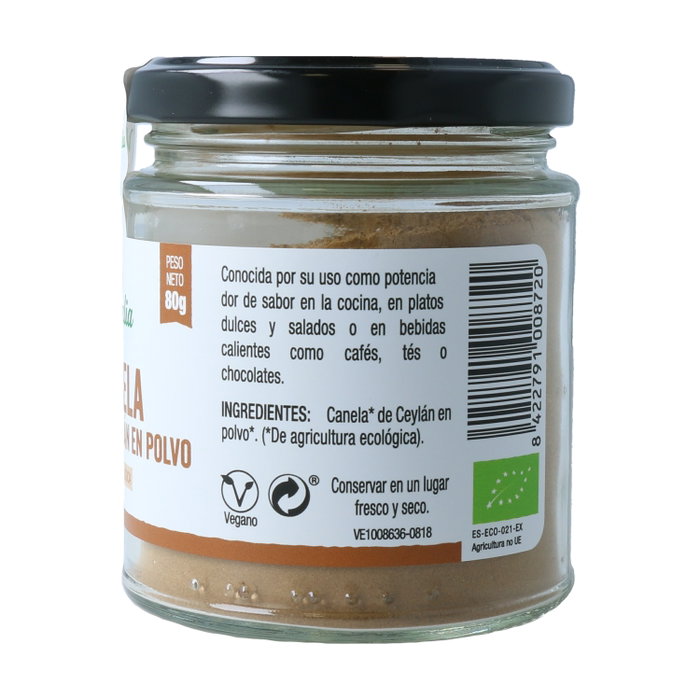 Vegetalia Canela de Ceylán Bio 80g