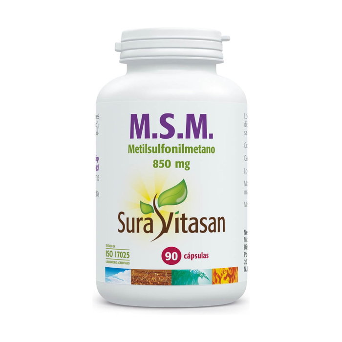 Sura Vitasan M.S.M 850mg 90 cápsulas Complemento Alimenticio de Metil-Sulfonil-Metano Sura Vitasan M.S.M 850mg 90 cápsulas Complemento Alimenticio de Metil-Sulfonil-Metano