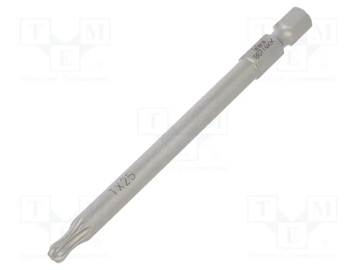 WERA Punta de destornillador Torx® esférica TX25 de 89 mm WERA Punta de destornillador Torx® esférica TX25 de 89 mm