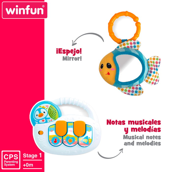 Winfun Set de accesorios para bebé con luz y sonido