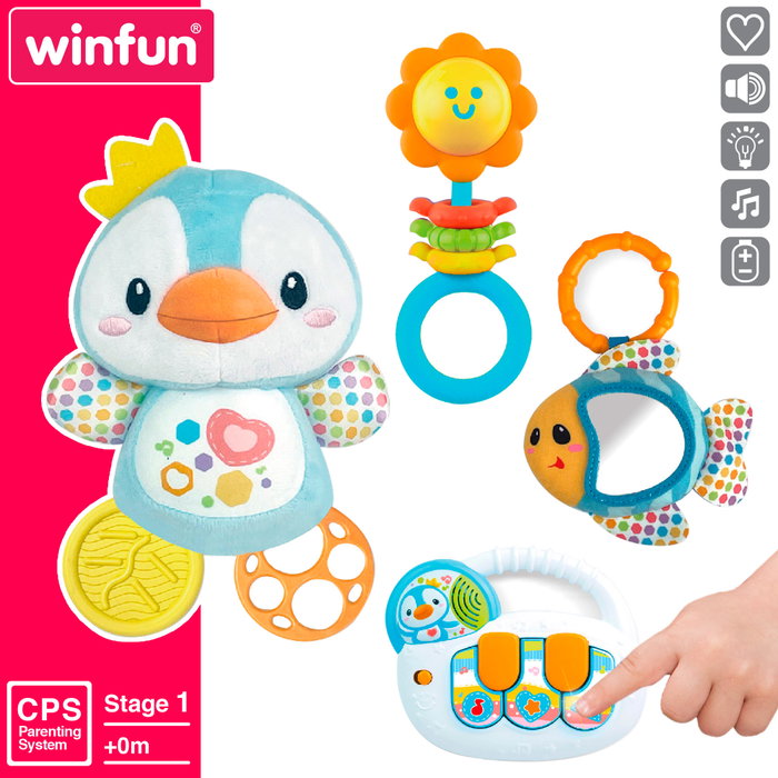 Winfun Set de accesorios para bebé con luz y sonido
