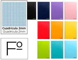 Liderpapel Cuaderno Espiral Smart Folio 80 Hojas Milimetrado 2mm