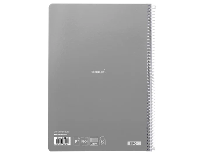 Liderpapel Cuaderno Espiral Smart Folio 80 Hojas Milimetrado 2mm