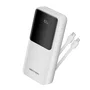 Vention FHPW0 Power Bank Batería Externa 20000 mAh Carga Rápida 22.5W con Pantalla LED, 3 Puertos (USB-C, USB-A, Micro USB) y Cable Incluido, Blanco