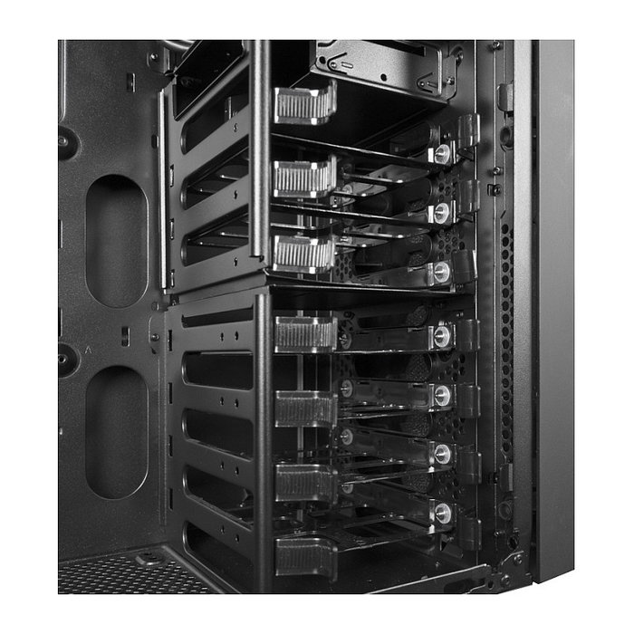 Chieftec CW-01B-OP Caja Torre PC Negra Compatible ATX, micro ATX, Mini-ITX para Gaming y Uso Profesional