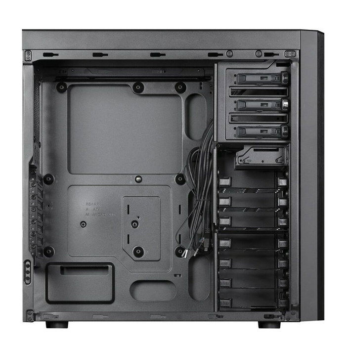 Chieftec CW-01B-OP Torre Mini ATX PC Negro, Caja de Ordenador con Malla, Soporta ATX, microATX, Mini-ITX, Fuente No Incluida