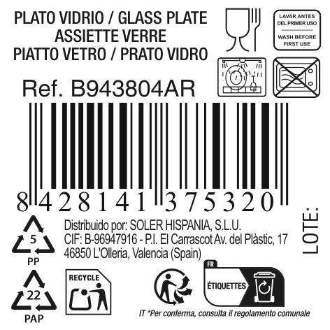 La Mediterranea Plato Hondo Diamond ø20cm