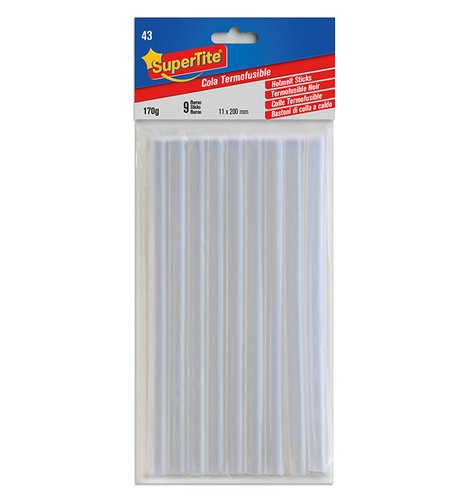 Cola Termofusible En Barra Supertite Maxi 11X200 Mm. Blister De 9 Cola Termofusible En Barra Supertite Maxi 11X200 Mm. Blister De 9