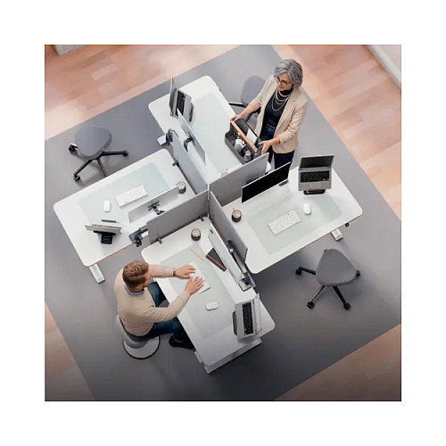 LEITZ Divisoria de mesa ajustable 80x70cm, gris LEITZ Divisoria de mesa ajustable 80x70cm, gris
