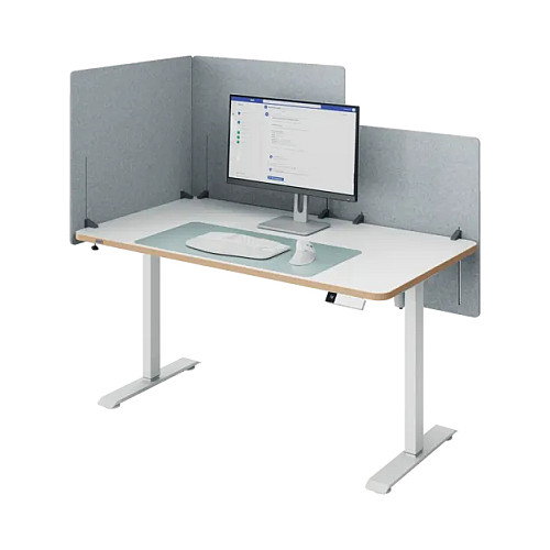 LEITZ Divisoria de mesa ajustable 80x70cm, gris LEITZ Divisoria de mesa ajustable 80x70cm, gris