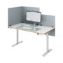 LEITZ Divisoria de mesa ajustable 80x70cm, gris