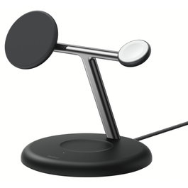 Belkin Estación de carga UltraCharge 3 en 1 Qi2 25 W - Negro/Plata