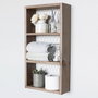 Hanah Home Estantería de Pared Madera de Abeto Nogal 30x60x9cm
