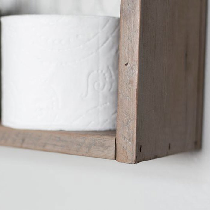 Hanah Home Estantería de Pared Madera de Abeto Nogal 30x60x9cm Hanah Home Estantería de Pared Madera de Abeto Nogal 30x60x9cm