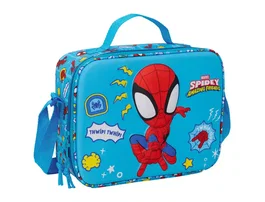Safta Portameriendas 3D Spidey para Nevera, Colección Spidey, 195x250x90 mm
