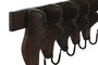 DKD Home Decor Perchero Pared Item Home Marron Oscuro Madera 10 x 28 x 66 cm (2 Unidades)
