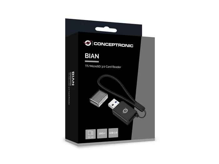 Conceptronic BIAN07B Lector de tarjetas MicroSD USB 3.2 Gen 1 Negro Conceptronic BIAN07B Lector de tarjetas MicroSD USB 3.2 Gen 1 Negro
