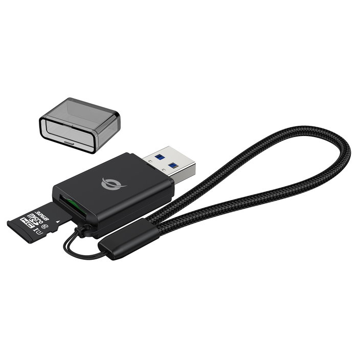 Conceptronic BIAN07B Lector de tarjetas MicroSD USB 3.2 Gen 1 Negro Conceptronic BIAN07B Lector de tarjetas MicroSD USB 3.2 Gen 1 Negro