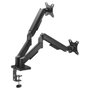 Soporte savio um-04 de escritorio doble para monitores con resorte 17?–32?