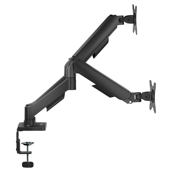 Soporte savio um-04 de escritorio doble para monitores con resorte 17?–32?