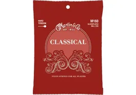 MARTIN Juego Cuerdas Guitarra Clásica Nylon Clear & Silver (Ball End) Tensión Alta 28-43