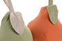DKD Home Decor Sujetapuertas Naranja Verde 6 Unidades 17 x 16 x 18 cm