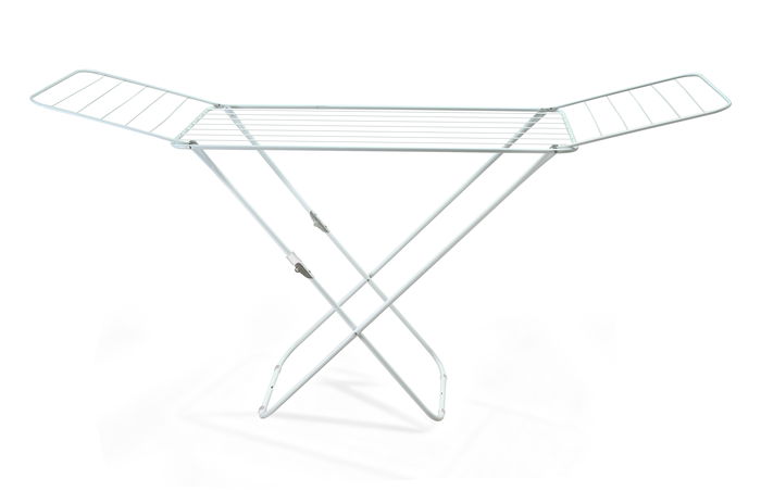 Inde Confortime Tendedero plegable de metal blanco brillante, 18 metros, 51 cm de ancho (6 Unidades)