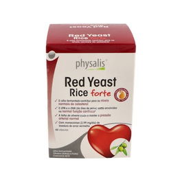 PHYSALIS Levadura Roja de Arroz Q10 Forte 60 Cápsulas para Colesterol Normal y Función Cardíaca