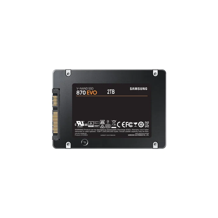 Samsung SSD 870 EVO 2 TB 2.5" SATA III Disco Interno - Modelo MZ-77E2T0B/EU
