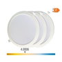 Edm Pack 3 Downlights LED 18W Luz Día 4000K Empotrables Redondos