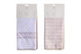 DKD Home Decor Set de 2 Paños de Microfibra 40x60 cm Rosa y Blanco