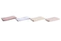 DKD Home Decor Set de 2 Paños de Microfibra 40x60 cm Rosa y Blanco