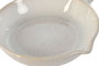 DKD Home Decor Plato Hondo de Gres Esmaltado Blanco 31x20,5x4 cm Sarten Servir