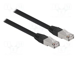 DeLOCK Cable de red Cat.6a S/FTP RJ45 1 m Negro