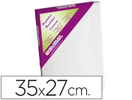 Liderpapel 5f Bastidor Lienzo Algodon 100% 280 g/m² Grapado Trasero Marco Pawlonia 1,8x3,8 cm Bordes Madera 35x27 cm