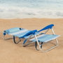 Silla de Playa Aktive 47 x 82 x 49 cm (2 Unidades)