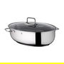 WMF 3201112122 Bräter Olla con Tapa y Termómetro de Acero Inoxidable para Inducción y Todo Tipo de Cocinas