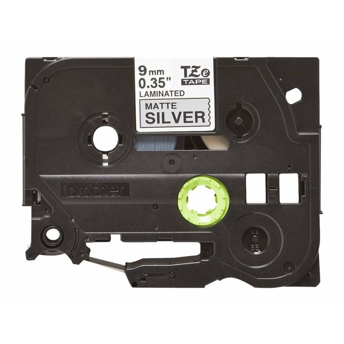 Brother Cinta TZe-M921 Laminada Metalizada Negro sobre Plata Mate 9mm x 8m Brother Cinta TZe-M921 Laminada Metalizada Negro sobre Plata Mate 9mm x 8m