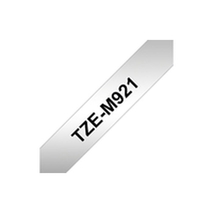 Brother Cinta TZe-M921 Laminada Metalizada Negro sobre Plata Mate 9mm x 8m Brother Cinta TZe-M921 Laminada Metalizada Negro sobre Plata Mate 9mm x 8m