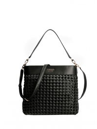 Sicilia, Fibra artificial, Bolsa de tela, Negro, HWWG8490020BLA, Para mujeres, 29 x 9 x 24