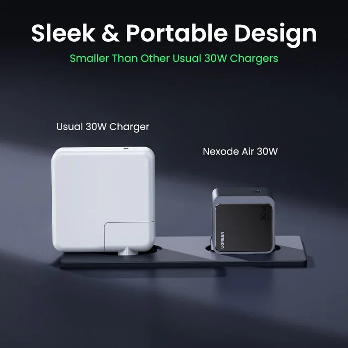 Ugreen Nexode S Cargador Rápido GaN 30W USB-C Gris