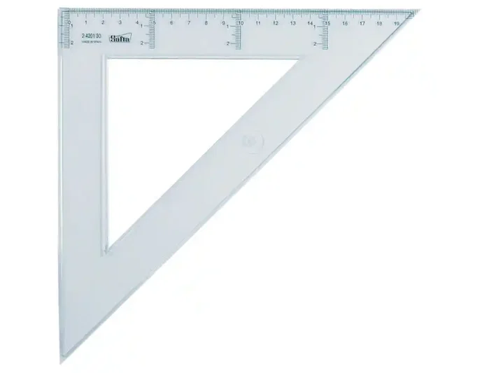 Escuadra transparente 30 cm Escuadra transparente 30 cm